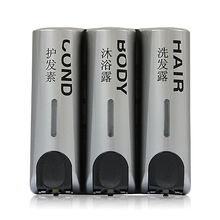 ABS三頭銀色壁掛皂液器 現(xiàn)代衛(wèi)浴空間的精致實(shí)用之選
